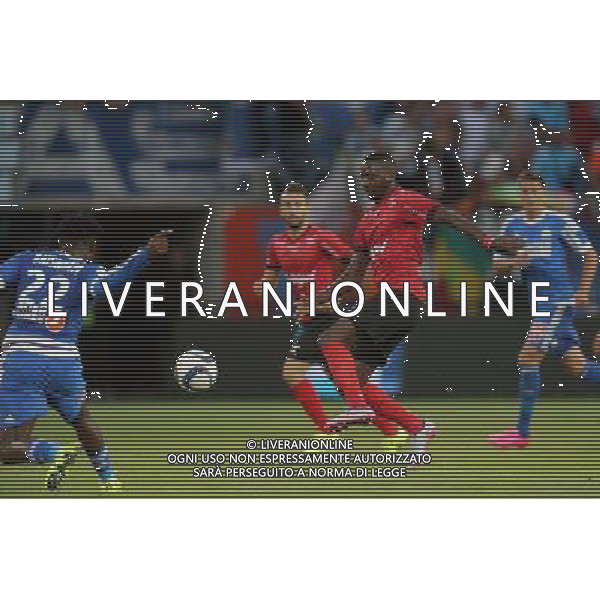 Younousse SANKHARE - 28.08.2015 - Guingamp / Marseille - 4eme journee de Ligue 1 Photo : Vincent Michel / Icon Sport /AGENZIA ALDO LIVERANI Sas - ITALY ONLY - EDITORIAL USE ONLY