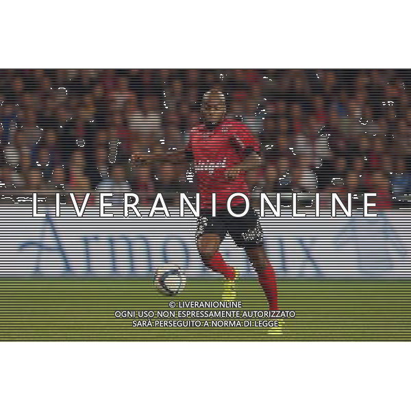 Jimmy BRIAND - 28.08.2015 - Guingamp / Marseille - 4eme journee de Ligue 1 Photo : Vincent Michel / Icon Sport /AGENZIA ALDO LIVERANI Sas - ITALY ONLY - EDITORIAL USE ONLY