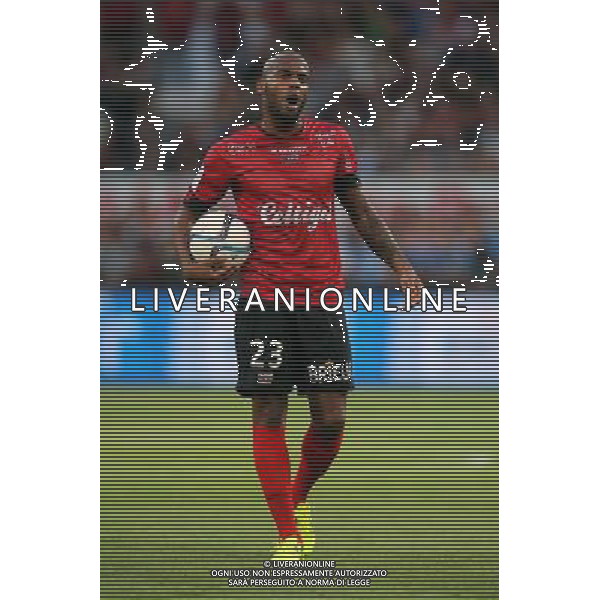 Jimmy BRIAND - 28.08.2015 - Guingamp / Marseille - 4eme journee de Ligue 1 Photo : Vincent Michel / Icon Sport /AGENZIA ALDO LIVERANI Sas - ITALY ONLY - EDITORIAL USE ONLY