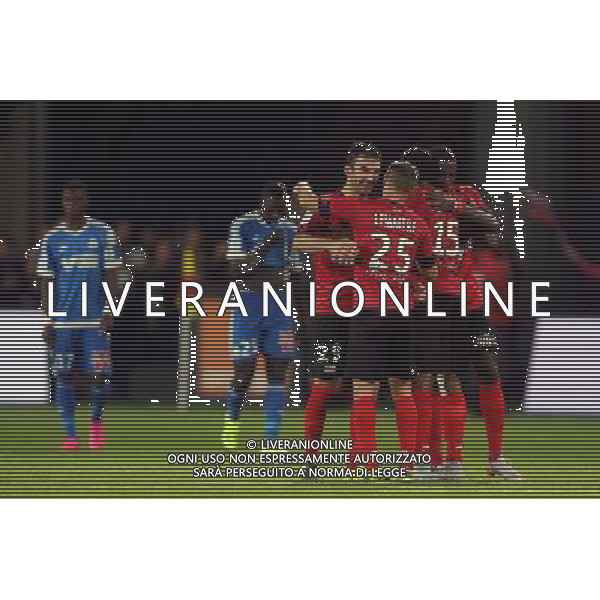 joie Guingamp / Christophe KERBRAT - 28.08.2015 - Guingamp / Marseille - 4eme journee de Ligue 1 Photo : Vincent Michel / Icon Sport /AGENZIA ALDO LIVERANI Sas - ITALY ONLY - EDITORIAL USE ONLY