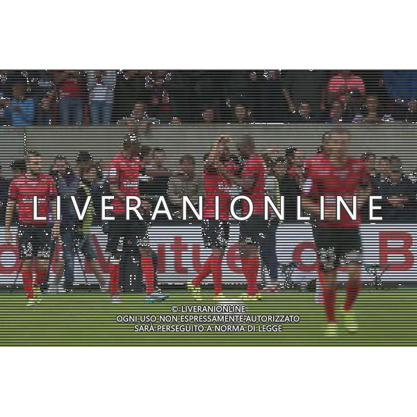 joie Guingamp / Sloan PRIVAT - 28.08.2015 - Guingamp / Marseille - 4eme journee de Ligue 1 Photo : Vincent Michel / Icon Sport /AGENZIA ALDO LIVERANI Sas - ITALY ONLY - EDITORIAL USE ONLY