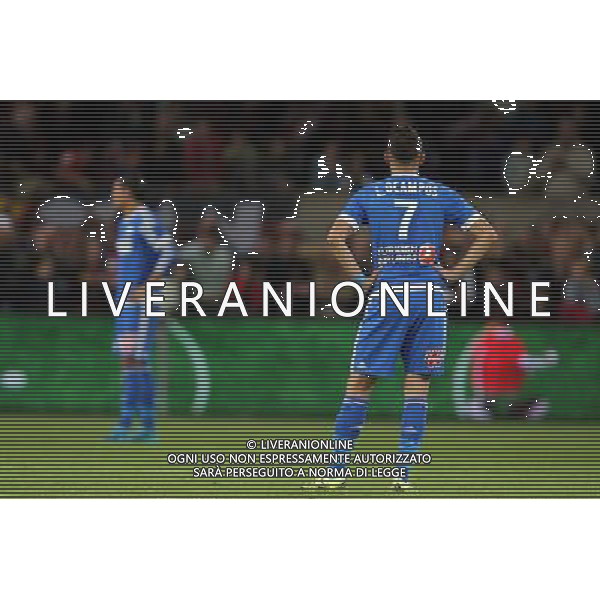 Lucas OCAMPOS - 28.08.2015 - Guingamp / Marseille - 4eme journee de Ligue 1 Photo : Vincent Michel / Icon Sport /AGENZIA ALDO LIVERANI Sas - ITALY ONLY - EDITORIAL USE ONLY