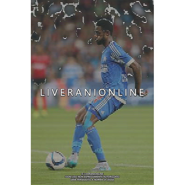 Nicolas NKOULOU - 28.08.2015 - Guingamp / Marseille - 4eme journee de Ligue 1 Photo : Vincent Michel / Icon Sport /AGENZIA ALDO LIVERANI Sas - ITALY ONLY - EDITORIAL USE ONLY
