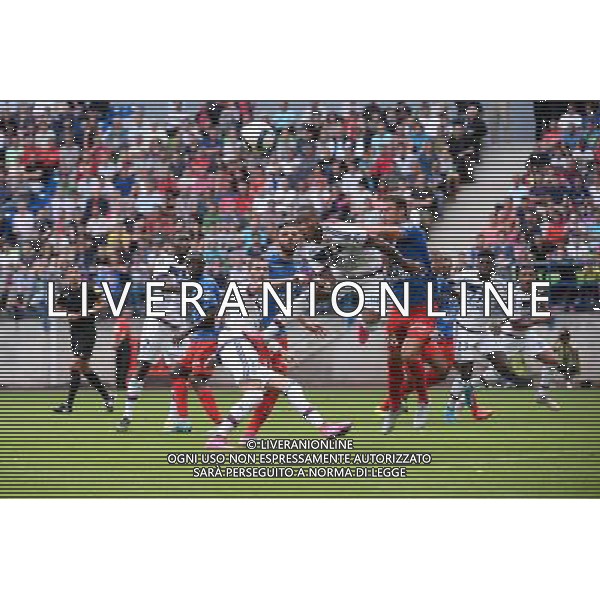 Claudio BEAUVUE / Damien DA SILVA - 29.08.2015 - Caen / Lyon - 4eme journee Ligue 1 Photo : Nolwenn Le Gouic / Icon Sport AG ALDO LIVERANI SAS ONLY ITALY