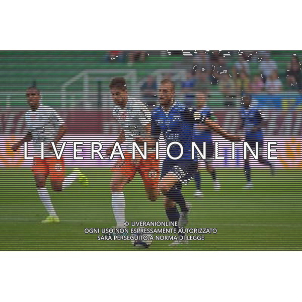 Stephane DARBION / Paul LASNE - 29.08.2015 - Troyes / Montpellier - 4eme journee de Ligue 1 Photo : Dave Winter / Icon Sport AG ALDO LIVERANI SAS ONLY ITALY