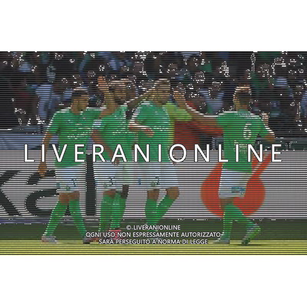 JOIE DE Loic PERRIN - 30.08.2015 - Saint Etienne / Bastia - 4eme journee de Ligue 1 Photo : Jean Paul Thomas / Icon Sport AG ALDO LIVERANI SAS ONLY ITALY
