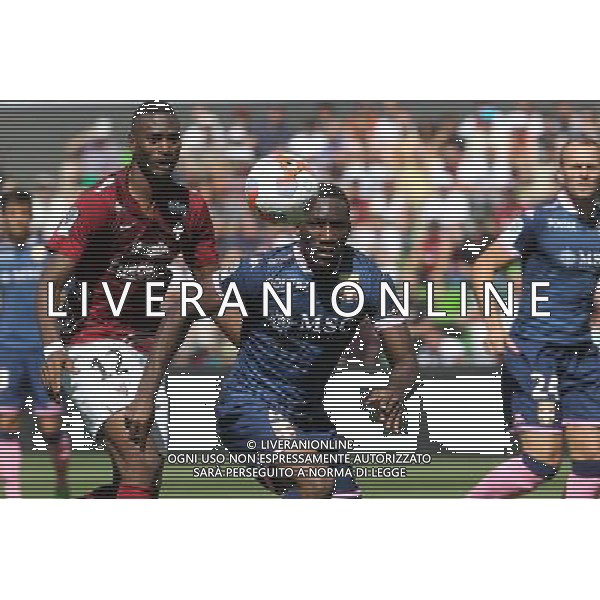Aaron APPINDANGOYE - 29.08.2015 - Metz / Evian Thonon - 5eme journee de Ligue 2 Photo : Fred Marvaux / Icon Sport *** Local Caption *** AG ALDO LIVERANI SAS ONLY ITALY *** Local Caption *** AG ALDO LIVERANI SAS ONLY ITALY
