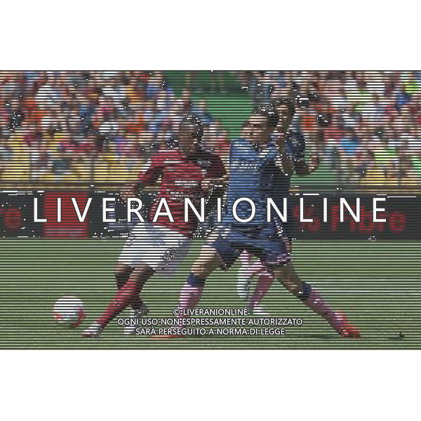 Yeni atito NGBAKOTO / Gustavo CAMPANHARO - 29.08.2015 - Metz / Evian Thonon - 5eme journee de Ligue 2 Photo : Fred Marvaux / Icon Sport AG ALDO LIVERANI SAS ONLY ITALY *** Local Caption ***