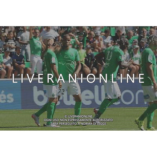 JOIE DE Valentin EYSSERIC - 30.08.2015 - Saint Etienne / Bastia - 4eme journee de Ligue 1 Photo : Jean Paul Thomas / Icon Sport AG ALDO LIVERANI SAS ONLY ITALY