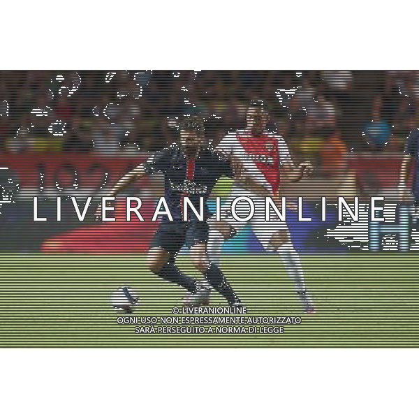 Anthony Martial / Thiago Motta - 30.08.2015 - Monaco / PSG - 4eme journee de Ligue 1 Photo : Serge Haouzi / Icon Sport AG ALDO LIVERANI SAS ONLY ITALY