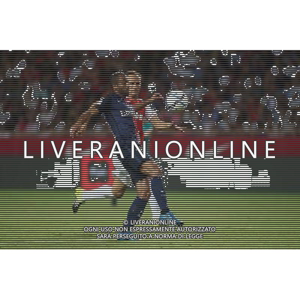 Lucas MOURA / Ricardo Carvalho - 30.08.2015 - Monaco / PSG - 4eme journee de Ligue 1 Photo : Serge Haouzi / Icon Sport AG ALDO LIVERANI SAS ONLY ITALY