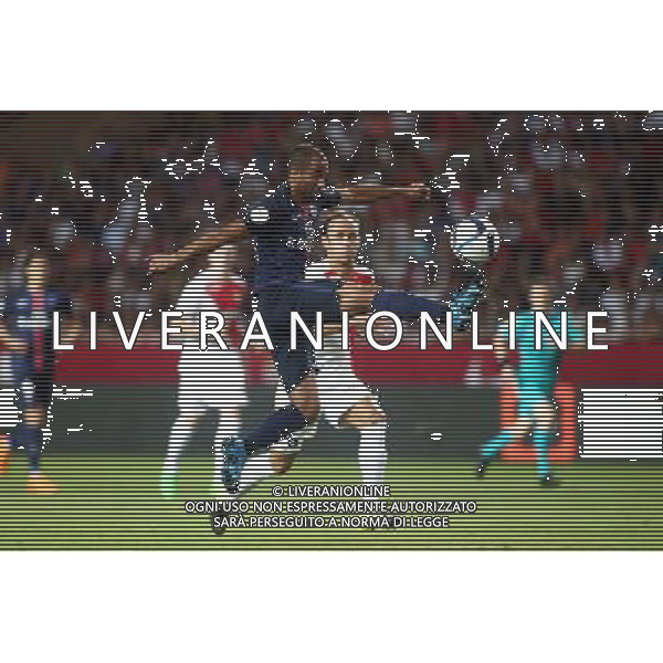 Lucas MOURA / Ricardo Carvalho - 30.08.2015 - Monaco / PSG - 4eme journee de Ligue 1 Photo : Serge Haouzi / Icon Sport AG ALDO LIVERANI SAS ONLY ITALY
