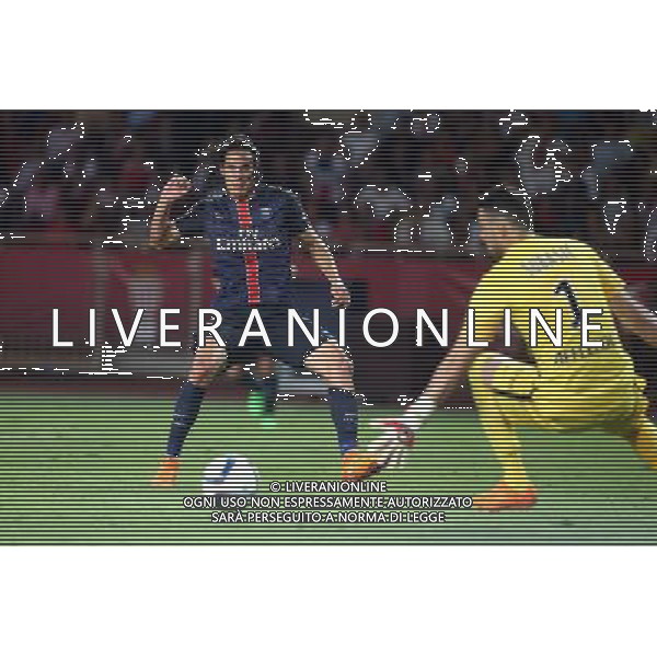 Goal Edinson Cavani - 30.08.2015 - Monaco / PSG - 4eme journee de Ligue 1 Photo : Serge Haouzi / Icon Sport AG ALDO LIVERANI SAS ONLY ITALY