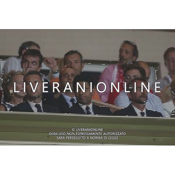 Olivier Letang / Nasser Al Khelaifi / Jean Claude Blanc - 30.08.2015 - Monaco / PSG - 4eme journee de Ligue 1 Photo : Serge Haouzi / Icon Sport AG ALDO LIVERANI SAS ONLY ITALY *** Local Caption ***