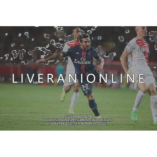 Goal Ezequiel Lavezzi - 30.08.2015 - Monaco / PSG - 4eme journee de Ligue 1 Photo : Serge Haouzi / Icon Sport /AGENZIA ALDO LIVERANI Sas - ITALY ONLY - EDITORIAL USE ONLY