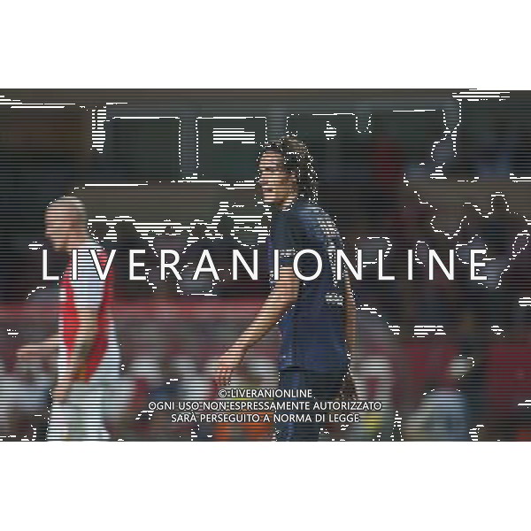 Edinson Cavani - 30.08.2015 - Monaco / PSG - 4eme journee de Ligue 1 Photo : Serge Haouzi / Icon Sport /AGENZIA ALDO LIVERANI Sas - ITALY ONLY - EDITORIAL USE ONLY