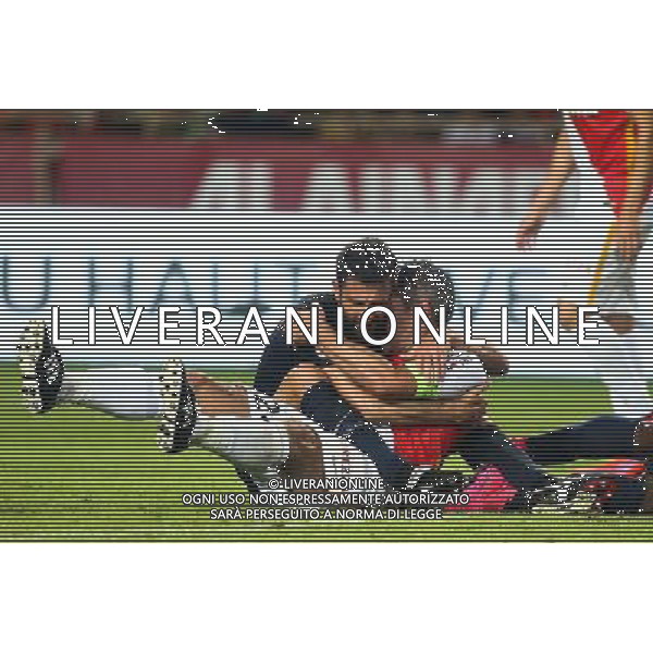 Thiago Motta / Jeremy Toulalan - 30.08.2015 - Monaco / PSG - 4eme journee de Ligue 1 Photo : Serge Haouzi / Icon Sport /AGENZIA ALDO LIVERANI Sas - ITALY ONLY - EDITORIAL USE ONLY