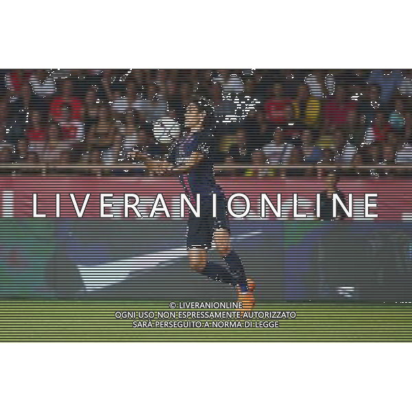 Edinson Cavani - 30.08.2015 - Monaco / PSG - 4eme journee de Ligue 1 Photo : Serge Haouzi / Icon Sport /AGENZIA ALDO LIVERANI Sas - ITALY ONLY - EDITORIAL USE ONLY