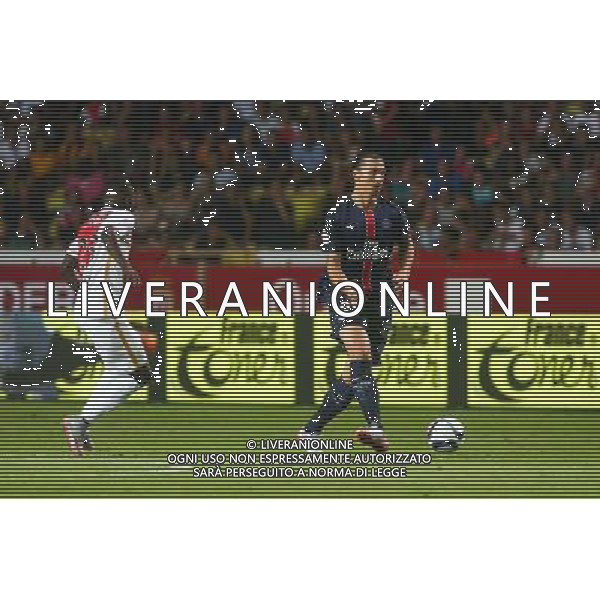 Zlatan Ibrahimovic - 30.08.2015 - Monaco / PSG - 4eme journee de Ligue 1 Photo : Serge Haouzi / Icon Sport /AGENZIA ALDO LIVERANI Sas - ITALY ONLY - EDITORIAL USE ONLY