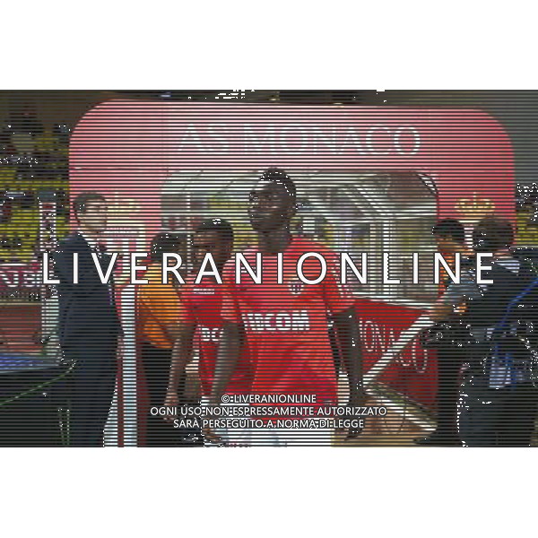 Adama Traore / Thomas Lemar - 30.08.2015 - Monaco / PSG - 4eme journee de Ligue 1 Photo : Serge Haouzi / Icon Sport /AGENZIA ALDO LIVERANI Sas - ITALY ONLY - EDITORIAL USE ONLY