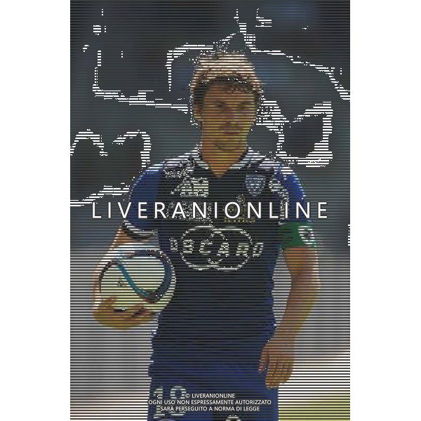 Yannick CAHUZAC - 30.08.2015 - Saint Etienne / Bastia - 4eme journee de Ligue 1 Photo : Jean Paul Thomas / Icon Sport /AGENZIA ALDO LIVERANI Sas - ITALY ONLY - EDITORIAL USE ONLY
