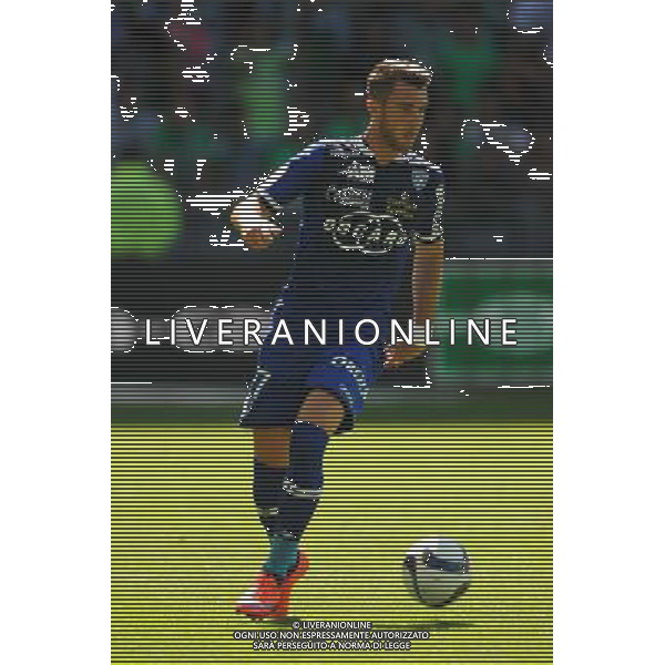 Mathieu PEYBERNES - 30.08.2015 - Saint Etienne / Bastia - 4eme journee de Ligue 1 Photo : Jean Paul Thomas / Icon Sport /AGENZIA ALDO LIVERANI Sas - ITALY ONLY - EDITORIAL USE ONLY