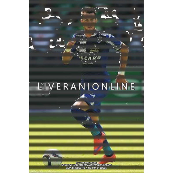Mathieu PEYBERNES - 30.08.2015 - Saint Etienne / Bastia - 4eme journee de Ligue 1 Photo : Jean Paul Thomas / Icon Sport /AGENZIA ALDO LIVERANI Sas - ITALY ONLY - EDITORIAL USE ONLY