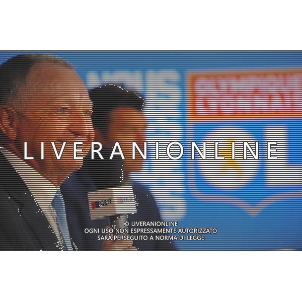 Jean Michel AULAS / Hubert FOURNIER - 30.08.2015 - Presentation nouveau joueur de Lyon - Ligue 1 2015/2016 Photo : Jean Paul Thomas / Icon Sport AG ALDO LIVERANI SAS ONLY ITALY