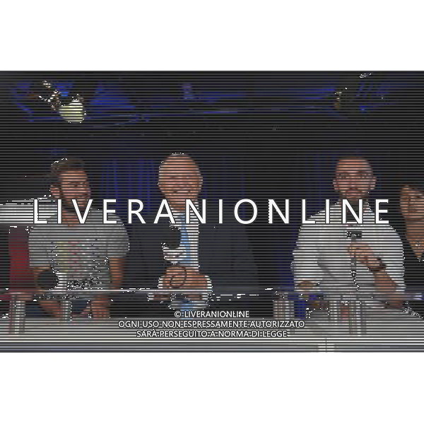 Lucas TOUSART / Jean Michel AULAS / Sergi DARDER - 30.08.2015 - Presentation nouveau joueur de Lyon - Ligue 1 2015/2016 Photo : Jean Paul Thomas / Icon Sport AG ALDO LIVERANI SAS ONLY ITALY