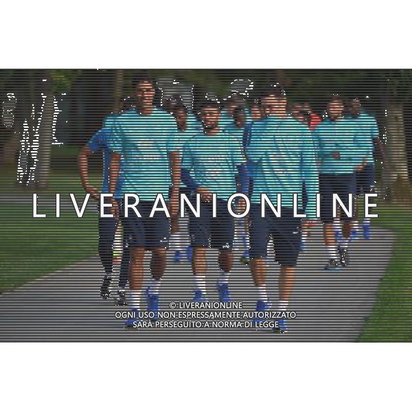 Raphael VARANE / Nabil FEKIR / Hugo LLORIS - 31.08.2015 -Equipe de France de Football - Entrainement -Clairefontaine Photo : Dave Winter / Icon Sport AG ALDO LIVERANI SAS ONLY ITALY