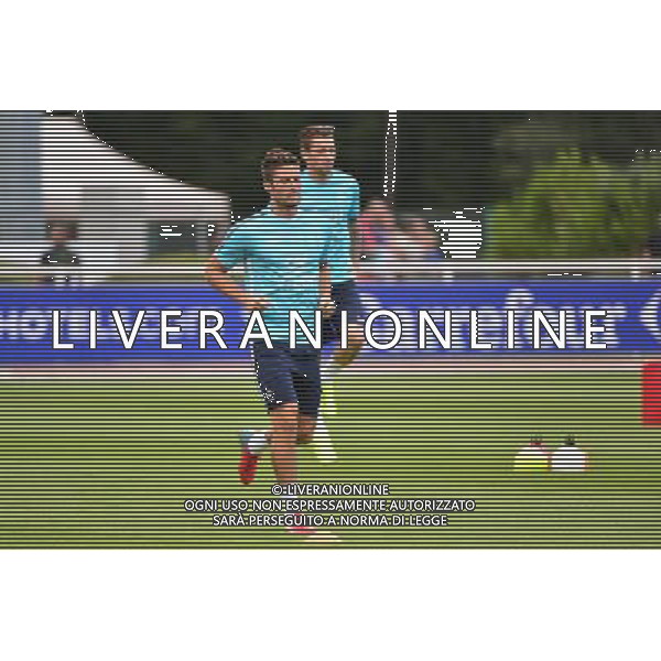Olivier GIROUD / Mathieu DEBUCHY - 31.08.2015 -Equipe de France de Football - Entrainement -Clairefontaine Photo : Dave Winter / Icon Sport AG ALDO LIVERANI SAS ONLY ITALY