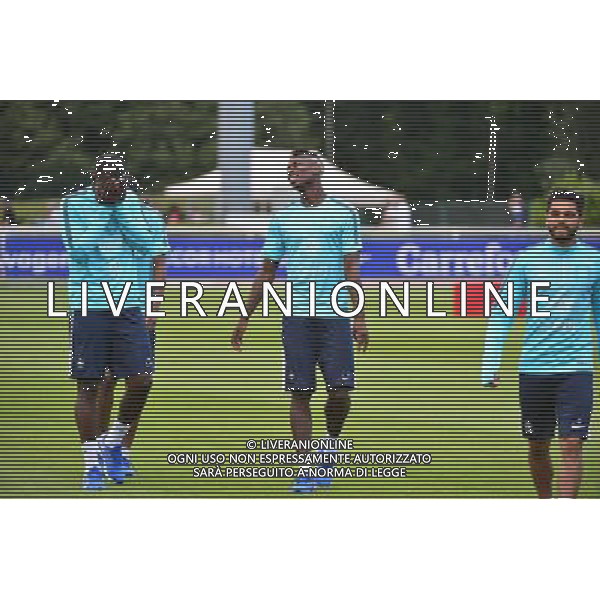 Kurt ZOUMA / Paul POGBA - 31.08.2015 -Equipe de France de Football - Entrainement -Clairefontaine Photo : Dave Winter / Icon Sport AG ALDO LIVERANI SAS ONLY ITALY
