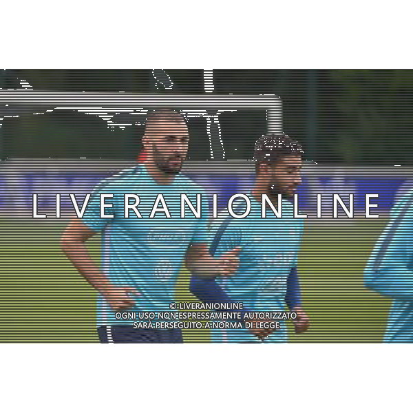 Karim BENZEMA / Nabil FEKIR - 31.08.2015 -Equipe de France de Football - Entrainement -Clairefontaine Photo : Dave Winter / Icon Sport AG ALDO LIVERANI SAS ONLY ITALY