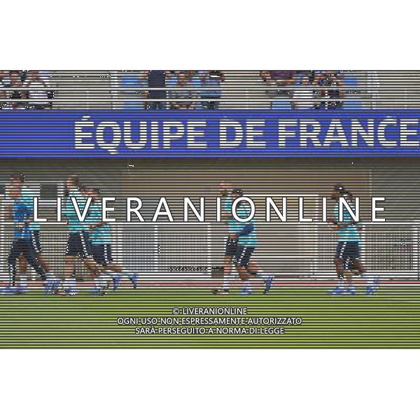Entrainement France - 31.08.2015 -Equipe de France de Football - Entrainement -Clairefontaine Photo : Dave Winter / Icon Sport AG ALDO LIVERANI SAS ONLY ITALY