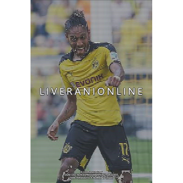 Pierre Emerick Aubameyang - 30.08.2015 - Borussia Dortmund / Hertha Berlin - 3eme journee de Bundesliga Photo : Firo / Icon Sport AG ALDOL IVERANI SAS