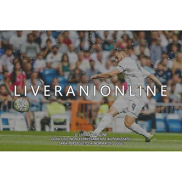 Karim Benzema - 29.08.2015 - Real Madrid / Betis Seville - 2eme journee de Liga Photo : Enrique de la Fuente / Shot for Press / Icon Sport AG ALDO LIVERANI SAS ONLY ITALY