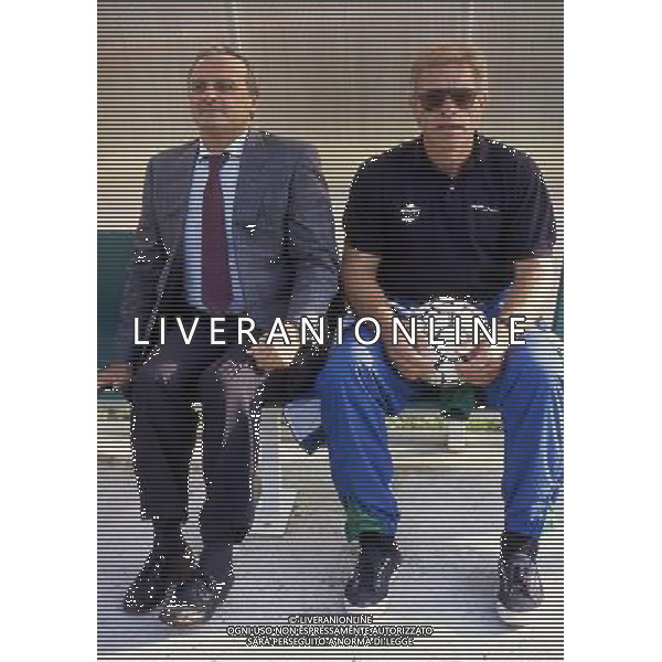 NEVIO SCALA ALLENATORE DEL PARMA CALCIO CON CALISTO TANZI 1990/1991 - RETROSPETTIVA ©ARCHIVIO AGENZIA ALDO LIVERANI SAS