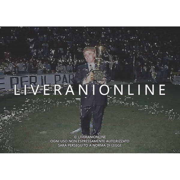 NEVIO SCALA ALLENATORE DEL PARMA CALCIO CON LA COPPA ITALIA 14/05/1992 - RETROSPETTIVA ©ARCHIVIO AGENZIA ALDO LIVERANI SAS