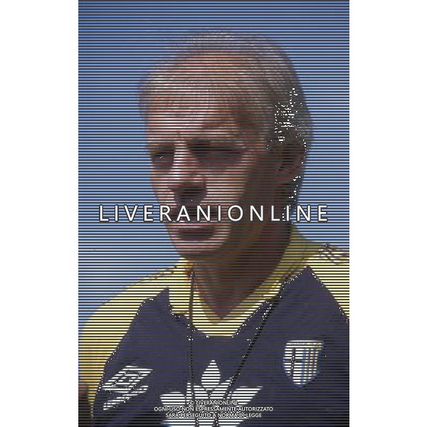 NEVIO SCALA ALLENATORE DEL PARMA CALCIO CON LORENZO MINOTTI 1994/1995 - RETROSPETTIVA ©ARCHIVIO AGENZIA ALDO LIVERANI SAS