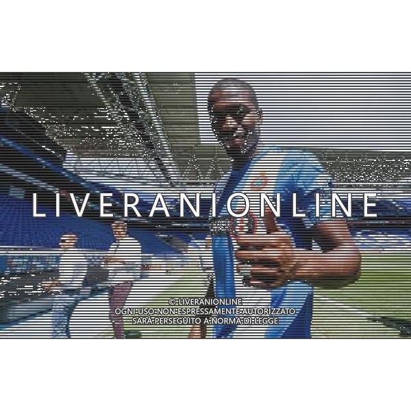 Pape Diop - 01.09.2015 - Presentation du nouveau joueur de l\'Espanyol Barcelone Photo : Marca / Icon Sport AG ALDO LIVERANI SAS ONLY ITALY