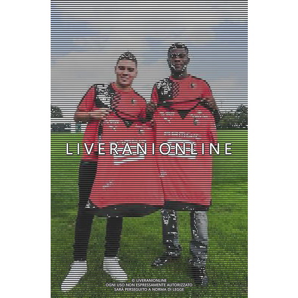 Juan Fernando Quintero / Jeremy Boga - 02.09.2015 - Presentation des nouveaux joueurs de Rennes Photo : Philippe Le Brech / Icon Sport AG ALDOL IVERANI SAS ONLY ITALY