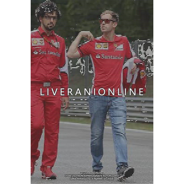 Sebastian Vettel (GER), Scuderia Ferrari 03.09.2015. Formula 1 World Championship, Rd 12, Italian Grand Prix, Monza, Italy, Preparation Day. AG ALDO LIVERANI SAS ONLY ITALY