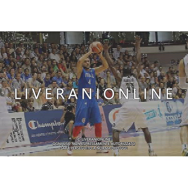29-08-2015 TORNEO INTERNAZIONALE DI BASKET ITALIA MICHIGAN UNIVERSITY A TRIESTE NELLA FOTO PIETRO ARADORI FOTO PAOLA GARBUIO-AG ALDO LIVERANI SAS