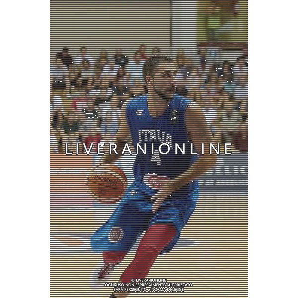 29-08-2015 TORNEO INTERNAZIONALE DI BASKET ITALIA MICHIGAN UNIVERSITY A TRIESTE NELLA FOTO PIETRO ARADORI FOTO PAOLA GARBUIO-AG ALDO LIVERANI SAS