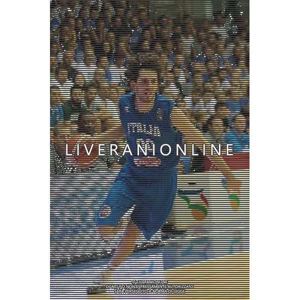 29-08-2015 TORNEO INTERNAZIONALE DI BASKET ITALIA MICHIGAN UNIVERSITY A TRIESTE NELLA FOTO AMEDEO DELLA VALLE FOTO PAOLA GARBUIO-AG ALDO LIVERANI SAS