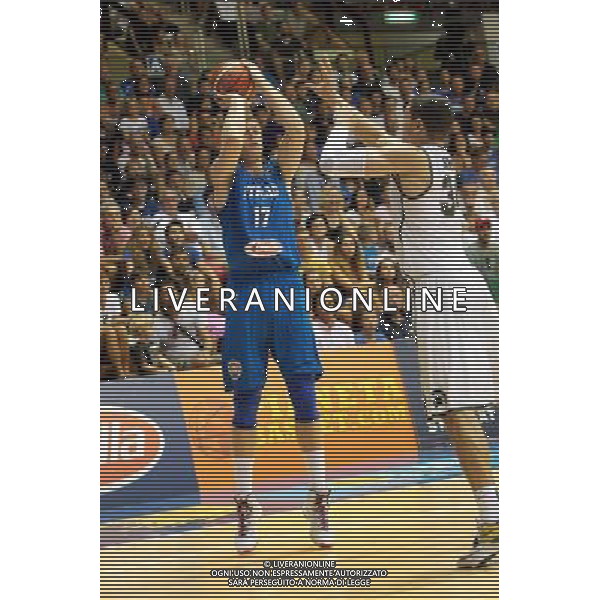 29-08-2015 TORNEO INTERNAZIONALE DI BASKET ITALIA MICHIGAN UNIVERSITY A TRIESTE NELLA FOTO MELLI NICOLO FOTO PAOLA GARBUIO-AG ALDO LIVERANI SAS