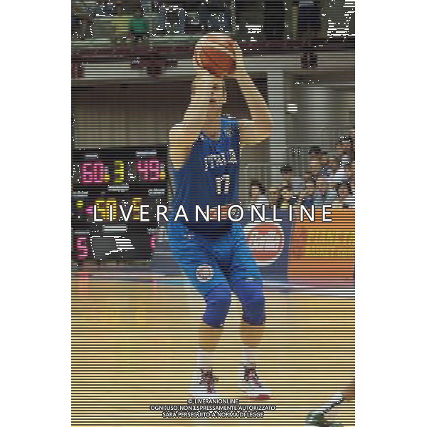 29-08-2015 TORNEO INTERNAZIONALE DI BASKET ITALIA MICHIGAN UNIVERSITY A TRIESTE NELLA FOTO MELLI NICOLO FOTO PAOLA GARBUIO-AG ALDO LIVERANI SAS