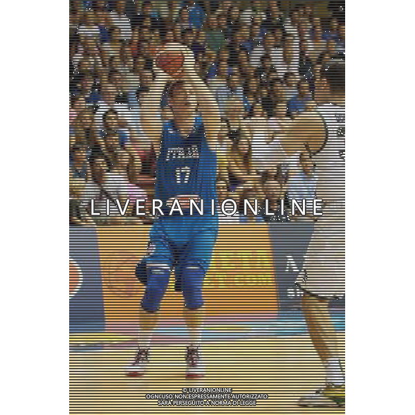 29-08-2015 TORNEO INTERNAZIONALE DI BASKET ITALIA MICHIGAN UNIVERSITY A TRIESTE NELLA FOTO MELLI NICOLO FOTO PAOLA GARBUIO-AG ALDO LIVERANI SAS