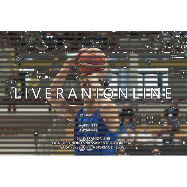 29-08-2015 TORNEO INTERNAZIONALE DI BASKET ITALIA MICHIGAN UNIVERSITY A TRIESTE NELLA FOTO ACHILLE POLONARA FOTO PAOLA GARBUIO-AG ALDO LIVERANI SAS