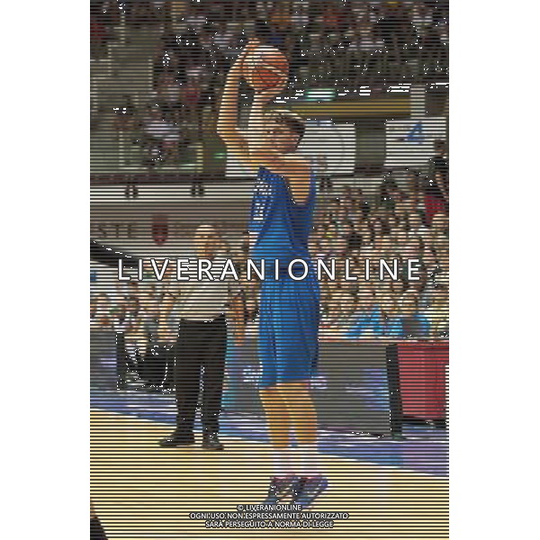 29-08-2015 TORNEO INTERNAZIONALE DI BASKET ITALIA MICHIGAN UNIVERSITY A TRIESTE NELLA FOTO ACHILLE POLONARA FOTO PAOLA GARBUIO-AG ALDO LIVERANI SAS
